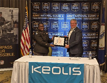 LTC Kim Wynn and Mr. David Scorey with the Partnership plaque