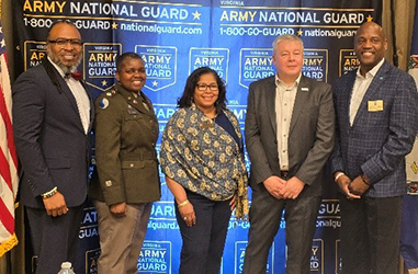 Samuel I. Armstrong, Marketing Analyst, PaYS, LTC Kim Wynn, CDR, VARNG RRB, Nancy Jean-Louis, CASA (Virigina North), David Scorey, President and CEO, Keolis America, Inc., and Honorable Victor Scorey, Supervisor, Neabsco District (USA CSM Ret.)