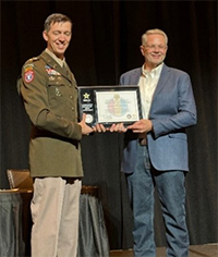 LTC Robert Shumaker (Salt Lake Army Recruiting Battalion Commander), Allen Hamblen (CEO CalPortland)