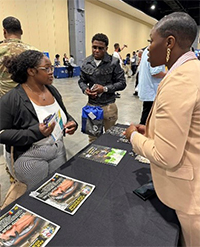 LaQuyin Brock at job fair