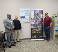 Victor Fleming, Trent Cashio, & Numa Blanchard at Cajun Industries