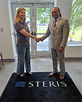 (l-r) Amanda Putterie and Samuel Armstrong at Steris Corporation