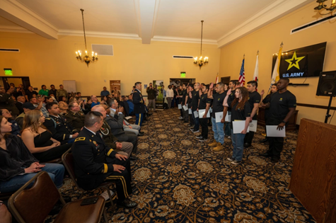 COL Alfred Chang administers the Oath