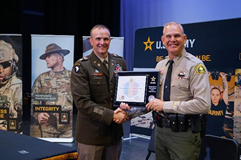 LTC Matthew Upperman and Sheriff Shannon Dicus 