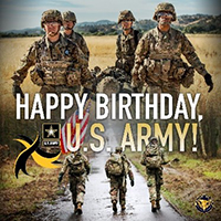 US Army birthday graphic