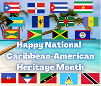 Caribbean-American Heritage Month graphic