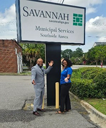 Victor Fleming and Kadatra Ortiz, Human Resource Recruiter, City of Savannah, GA