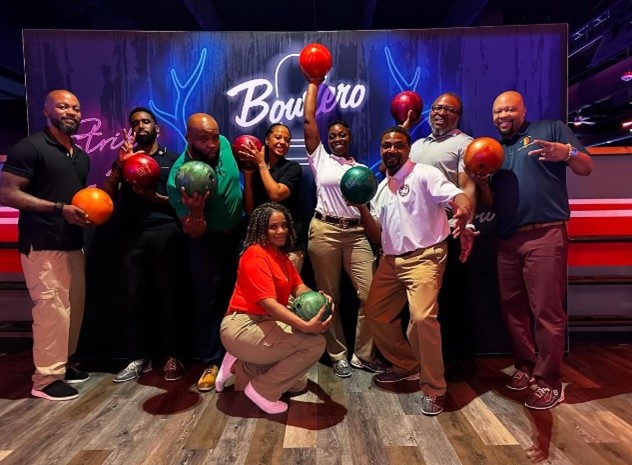 Two teams, led by the PM and the Senior Marketer faced off in fierce and friendly competition at Bowlero Arlington,