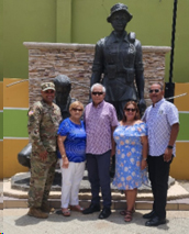 SGM Alberto Roche and his Mother, Father, Sister, and Brother at his Change of Responsibility Ceremony 