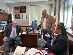 Crancena Ross with Mr. Robert Bojarski and Mr. Bob Pleczkowski