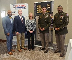 (l-r)Victor Fleming, Mr. Phil Jolly, Mrs. Keri Mungo, LTC Miles, CSM Ponder.