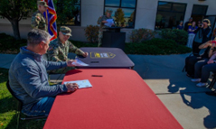 Mr. Mark Donner and LTC Paul Leoni sign the PaYS Memorandum of Agreement.