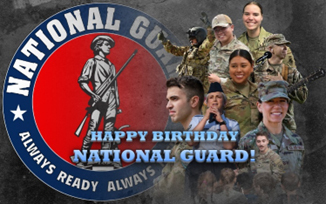 National Guard birthday graphic