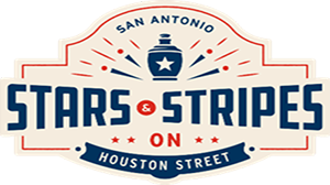 Stars and Stripes on Houston Street graphic