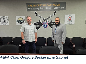 Gregory Becker, Advertising and Public Affairs Chief, and Gabriel