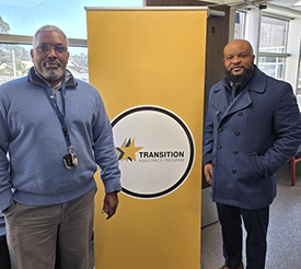 Installation TAP Manager Timothy Jones and Marketer Victor Fleming