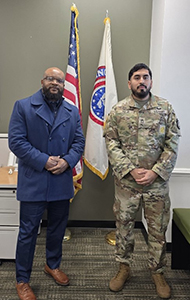 Marketer Victor and SFC Trejo Lexington Recruiting Office