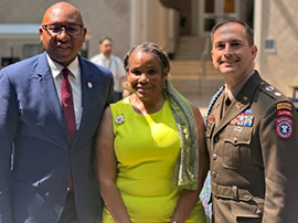 Honorable Donovan Richards, Army PaYS Marketer Crancena Ross and LTC John Rhodes