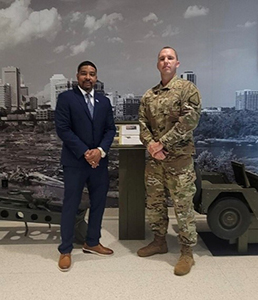 Kevin with Recruiting Operations SGM, SGM Clay Kevin with Recruiting Operations SGM, SGM Clay