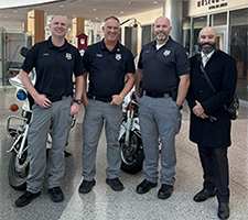 Michael Ruff, Jason Johnson, another officer and Alfredo Harris