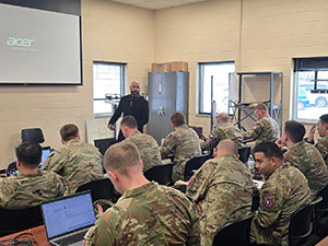 Alfredo Harris briefing the Salt Lake City Recruiting Company on PaYS
