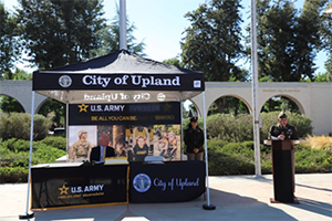 City of Upland/U.S. Army ceremony tent City of Upland/U.S. Army ceremony tent
