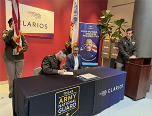 MAJ Springer and Mr. Nemecek signing the Memorandum of Agreement