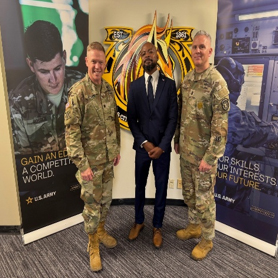 Frank with LTC Betson and CSM Ellis 