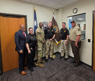 Samuel, SGM Matthews and representatives of the Hennepin County Sheriff’s office  
