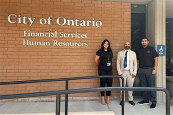 Alfredo meets with Ms. Rodriguez and Mr. Sanchez, City of Ontario 