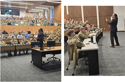 Samuel Armstrong briefing University of Kentucky Cadets