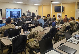 Victor Fleming briefed and registered Soldiers for PaYS at the Fort Liberty Soldier Center.