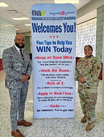 Victor Fleming and MSG Ashley at Veterans Career Fair Victor Fleming and MSG Ashley at Veterans Career Fair