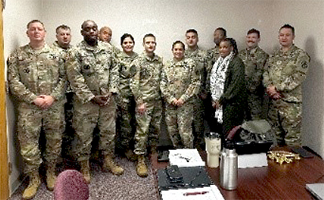 Crancena Ross and Soldiers from Rudder Reserve Center