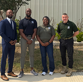Marketing Analyst Frank McNeil and the Human Resources and Training Team, Hays County Juvenile Center Marketing Analyst Frank McNeil and the Human Resources and Training Team, Hays County Juvenile Center