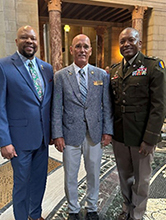 (l-r) Antonio Johnson, PaYS Program Manager, CASA Richard Burke (Nebraska), COL Jarrett Thomas, Director, SFL at the State of NE signing ceremony